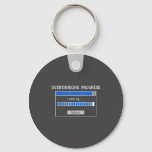 Überanalysieren Laden Lustiger Tech Humor Zitat Schlüsselanhänger