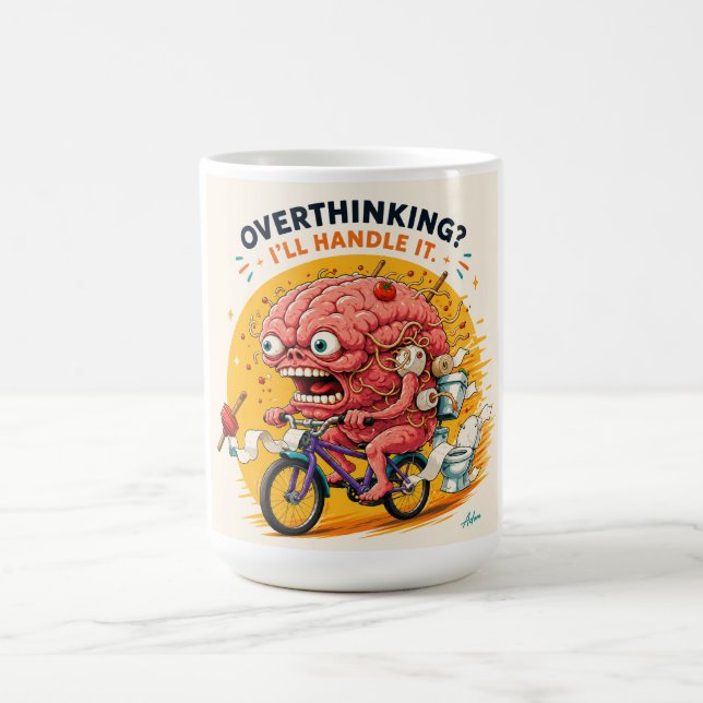 Überanalysierendes Ich-werde-es-schaffen-Shirt Kaffeetasse (Mittel)
