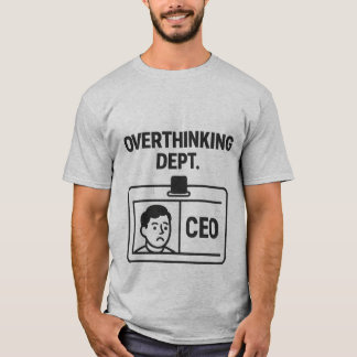 Überanalysierer-Abteilung – CEO Lustiges Minimalis T-Shirt