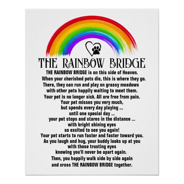 ÜBERARBEITET DIE BRÜCKE VON RAINBOW POSTER (Vorderseite)