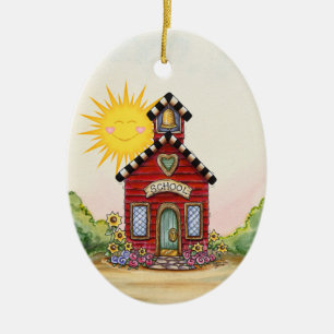 Überarbeitet! Schulhaus - SRF Keramikornament
