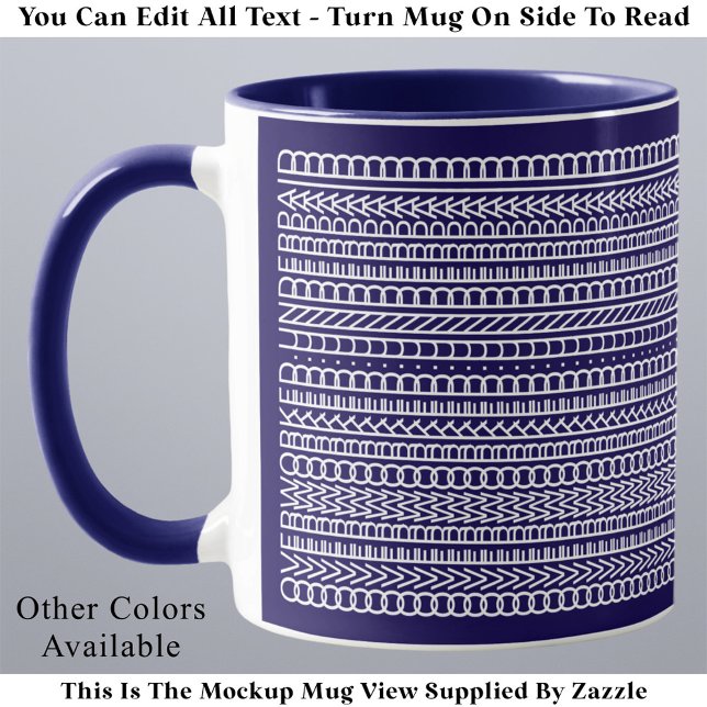 Überarbeitet Unterbezahlt Lustig Modern Versteckte Tasse (Von Creator hochgeladen)