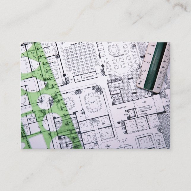 Überarbeitete Architektur/Auftragnehmer/Buildkarte Visitenkarte (Vorderseite)