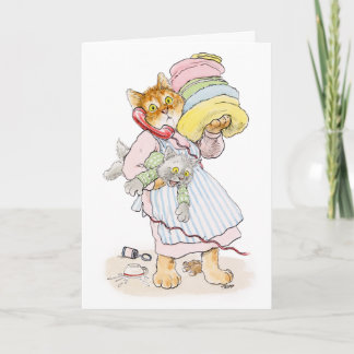 Überarbeitete Cat Mama Muttertagskarte Karte