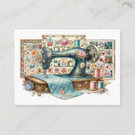 Überarbeitete Quilting Business Card Visitenkarte