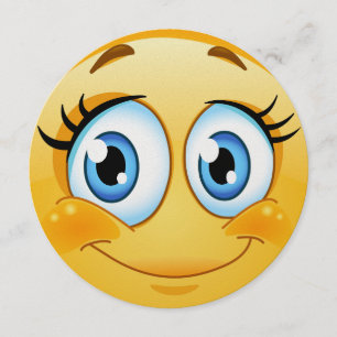 Überarbeitete Sweet Smile Round Einladung - SRF