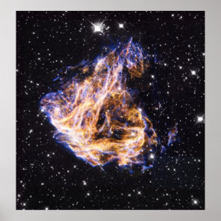 Überbleibsel der NASA im Weltraum-Foto Poster