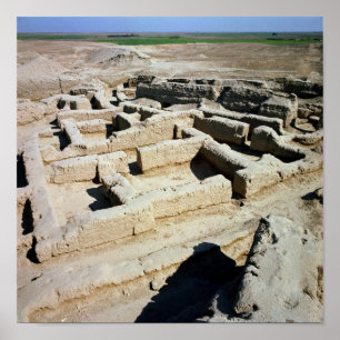 Überbleibsel von Häusern Poster