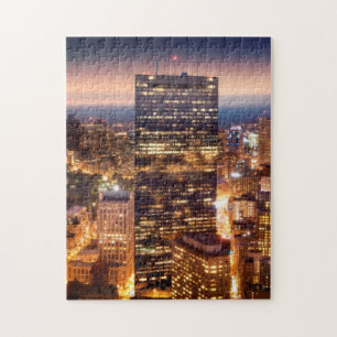 Überblick über Boston nachts Puzzle