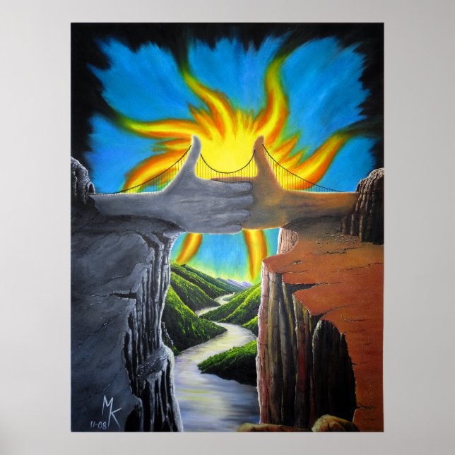 Überbrückung der Lücken Poster (Vorne)