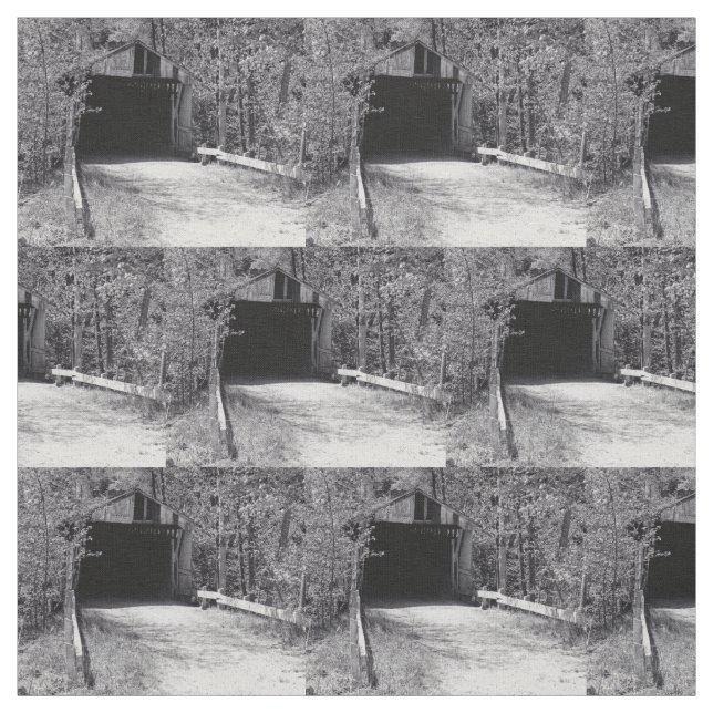 Überdachte Brücke Stoff (Muster)