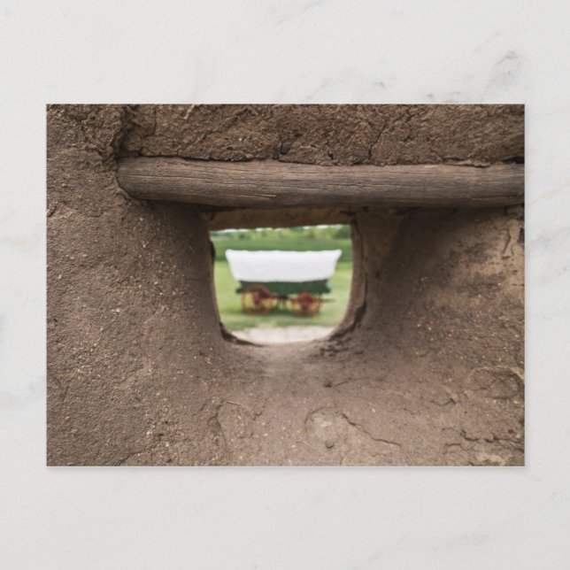 Überdachte Wagenansicht von Bents Altstadt Postkarte (Vorderseite)