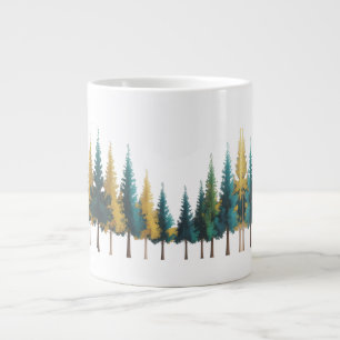 Überdeckte Tasse mit skandinavischen Waldbewohnern