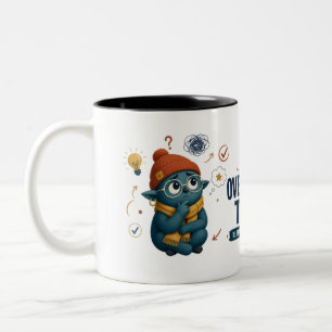 Überdenke Dies Lustig Zweifarbige Tasse