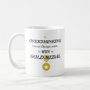 Überdenken der Goldmedaille Kaffeetasse