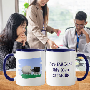 Überdenken dieser Idee sorgfältig Tasse