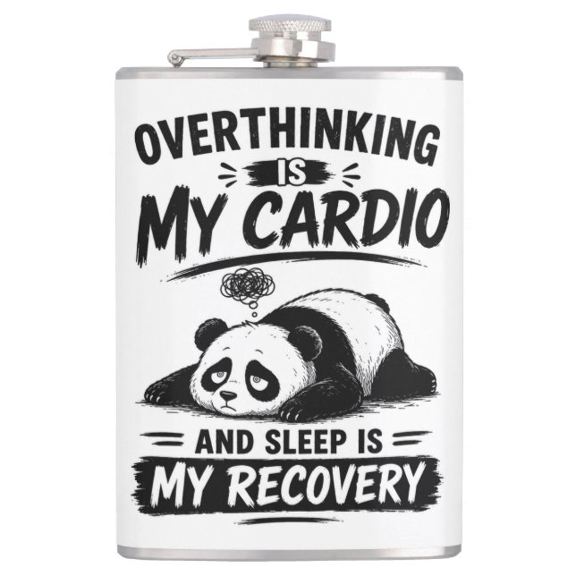 Überdenken Ist Mein Cardio Flachmann (Vorderseite)