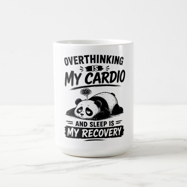 Überdenken Ist Mein Cardio Kaffeetasse (Mittel)