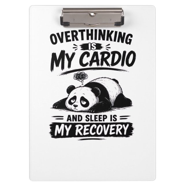 Überdenken Ist Mein Cardio Klemmbrett (Vorderseite)