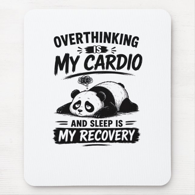 Überdenken Ist Mein Cardio Mousepad (Vorne)
