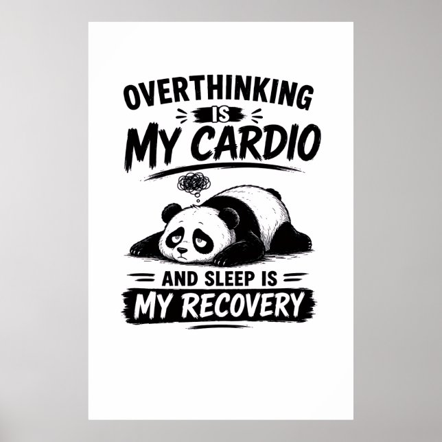 Überdenken Ist Mein Cardio Poster (Vorne)