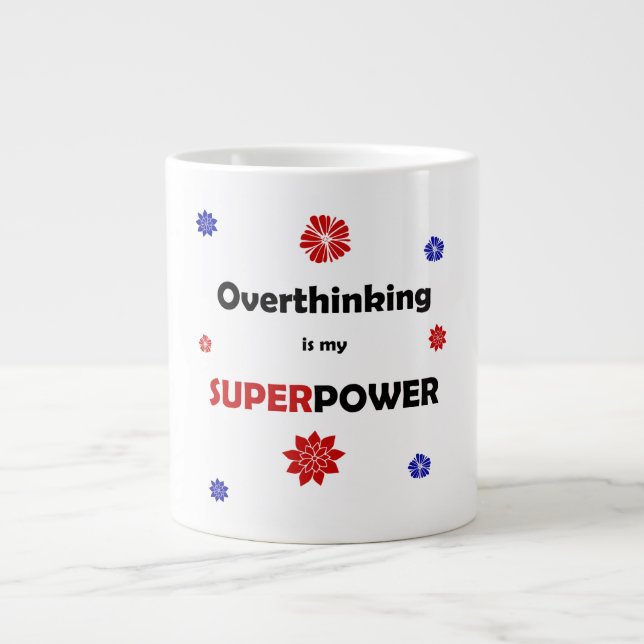Überdenken Jumbo-Tasse (Vorderseite)