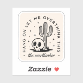 Überdenken lustiger Zitate Aufkleber