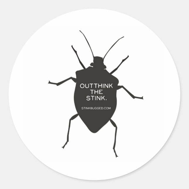 Überdenken Sie den Stink (Bug) Runder Aufkleber (Vorderseite)