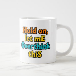 Überdenken Sie diesen Farbverlauf: Ein typografisc Jumbo-Tasse