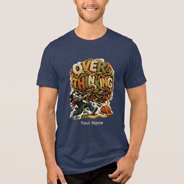 Überdenken Sie noch eine Sache Personalisierter lu Tri-Blend Shirt (Vorderseite)