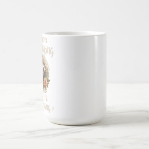 Überdenken Sie, was ich überdenke? Kaffeetasse