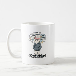 Überdenker-Gehirn Schaltet Sich Nicht Ab Lustiger  Kaffeetasse