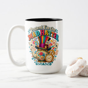 Überdenker Humor Wünschte, ich hätte kein kritisch Zweifarbige Tasse