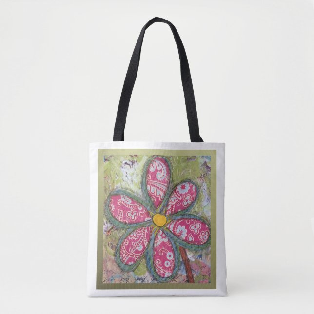 Überdimensionale Blumen-Tasche (Vorderseite)