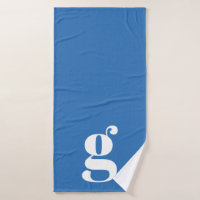Überdimensionale, fette Lowercase Monogramm Blau P