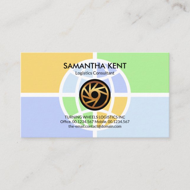 Überdimensionierte globale Logistikmodi-Transportd Visitenkarte (Vorderseite)