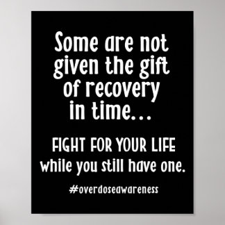 Überdosierung Bewusstsein Addiction Erholung Poster