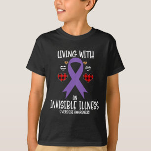 Überdosierung Bewusstsein bei einer unsichtbaren E T-Shirt