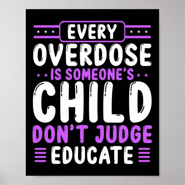 Überdosierung Bewusstsein Dont Judge Bildung Lila  Poster (Vorne)