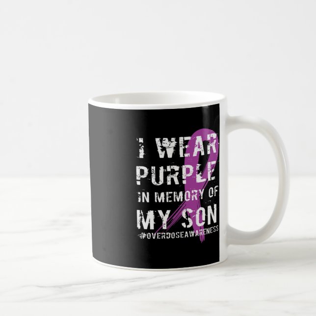 Überdosierung Bewusstsein Erinnerung an Son Lila R Kaffeetasse (Rechts)