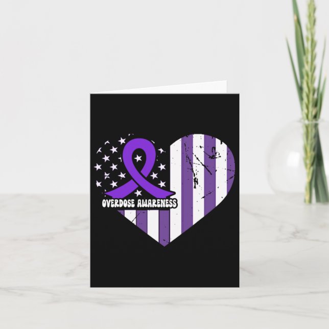 Überdosierung Bewusstsein für Lila Multipler Skler Karte (Vorderseite)