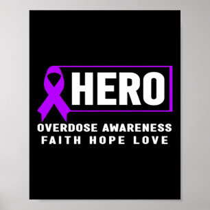Überdosierung Bewusstsein Hero Faith Hope Liebe Poster