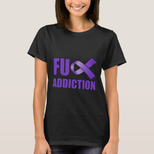 Überdosierung Bewusstsein Tag Lila Schleife FU Ads T-Shirt
