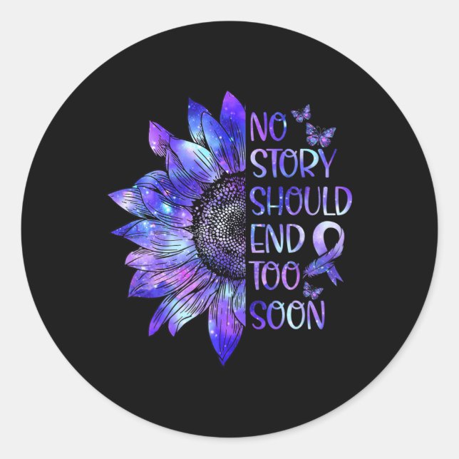 Überdosierung Das Bewusstsein, keine Geschichte so Runder Aufkleber (Vorderseite)