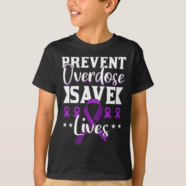 Überdosierung Gerettet Leben Überdosierung Bewusst T-Shirt (Vorderseite)