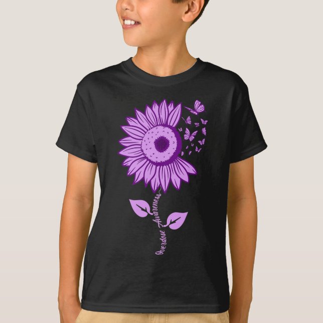 Überdosierung Lila Multipler Sklerose T-Shirt (Vorderseite)