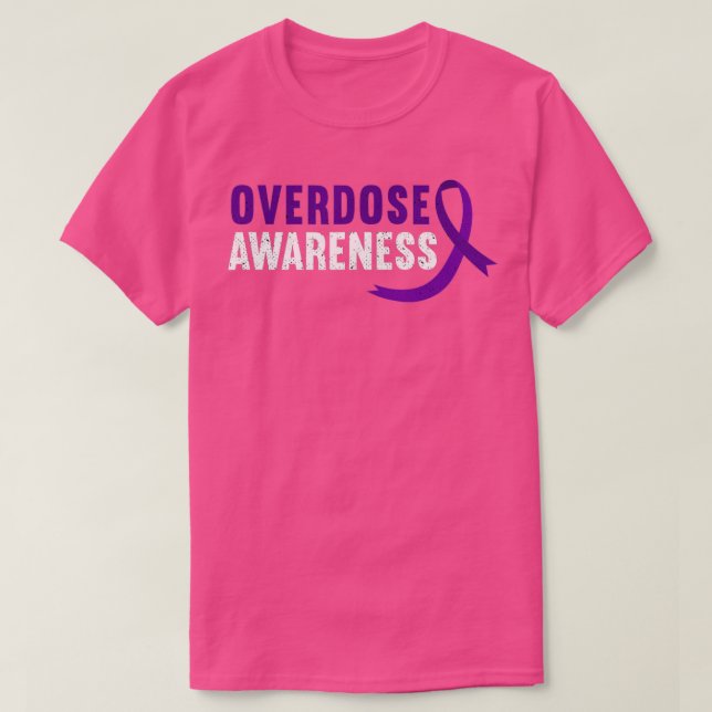 Überdosierung Lila Multipler Sklerose T-Shirt (Design vorne)