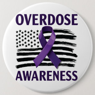 Überdosierung: Monat des amerikanischen Flaggenmon Button