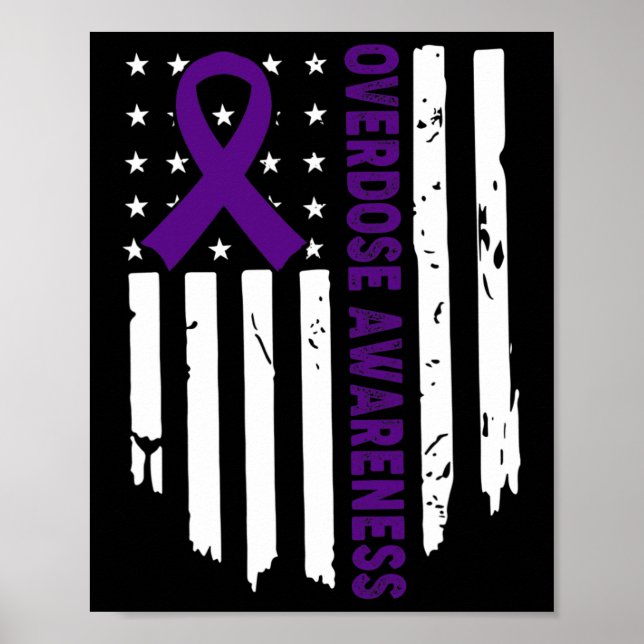 Überdosierung Prupal Ribbon Opioid Überdosierung A Poster (Vorne)