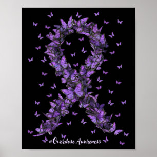 Überdosierung Sensibilisierung Schmetterling Lila Poster